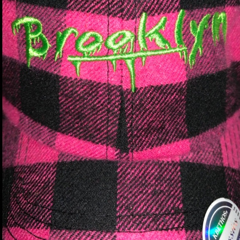 Pink Flannel Brooklyn Strapback
